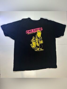 Craig Ferguson Tour T-Shirt Hobo Fabulous Black Graphic Tee Men XL